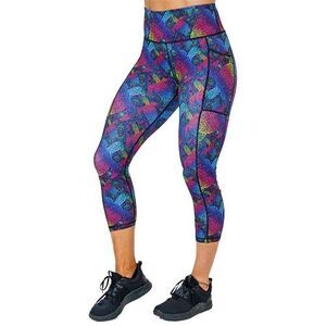 Constantly Varied Gear Geometric Rainbow Honu Turtle Pockets Capri Leggings M